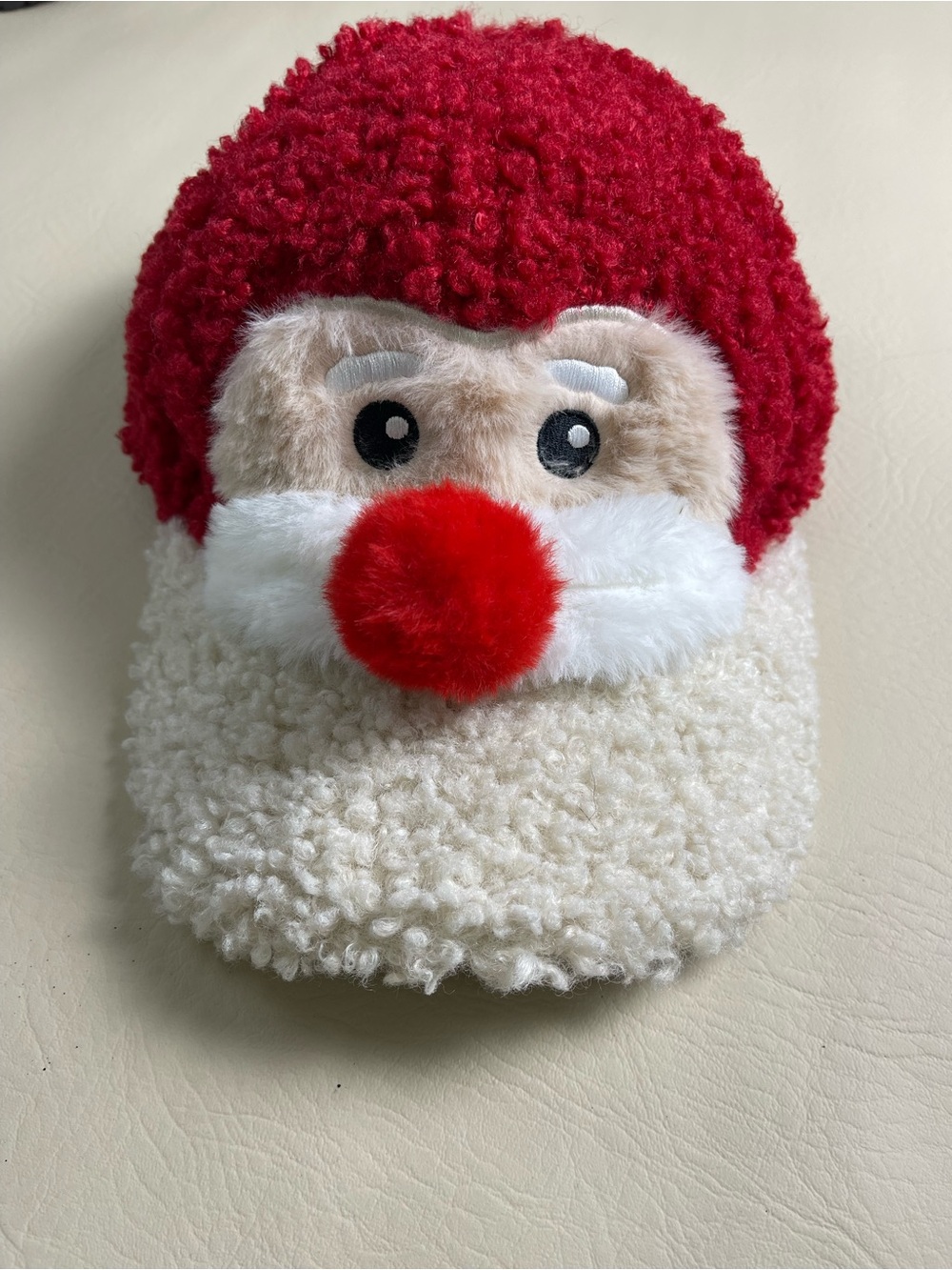 Christmas‎ Ugly Sherpa Baseball Cap Santa Red Nose